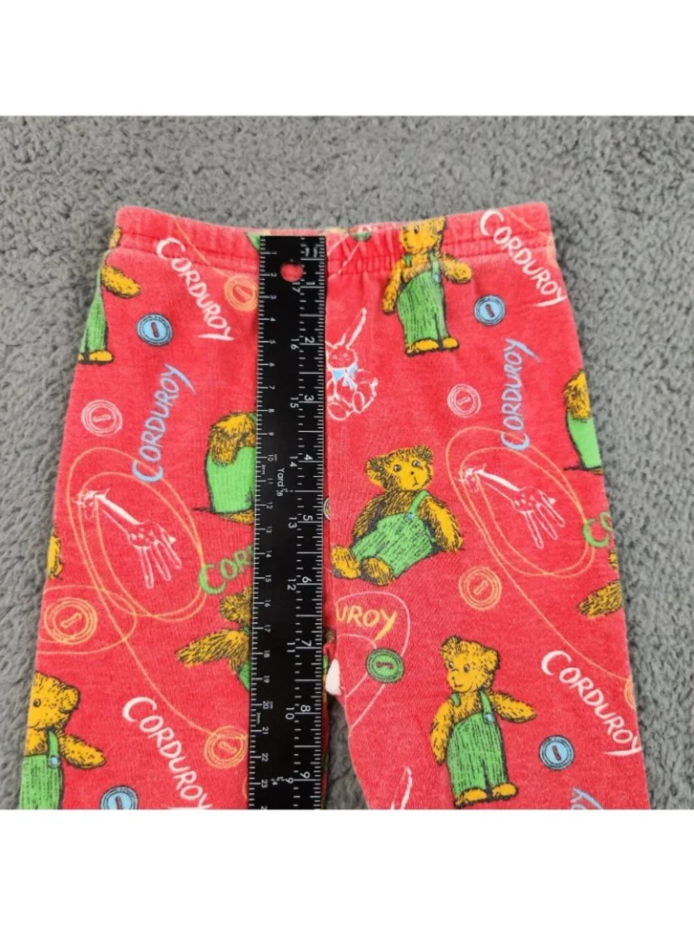 VTG Corduroy Bear Don Freeman Childrens Book Pajamas Pants Size 24 Months Cotton